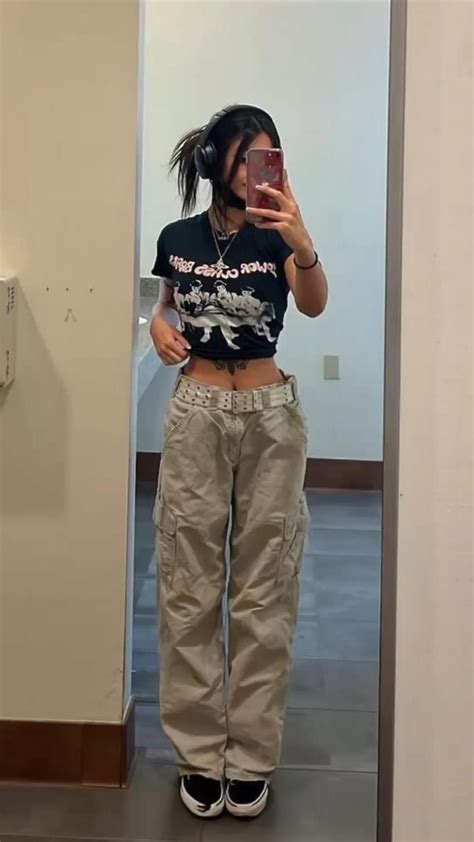 cargo pants outfit inspo|female cargo pants outfit.